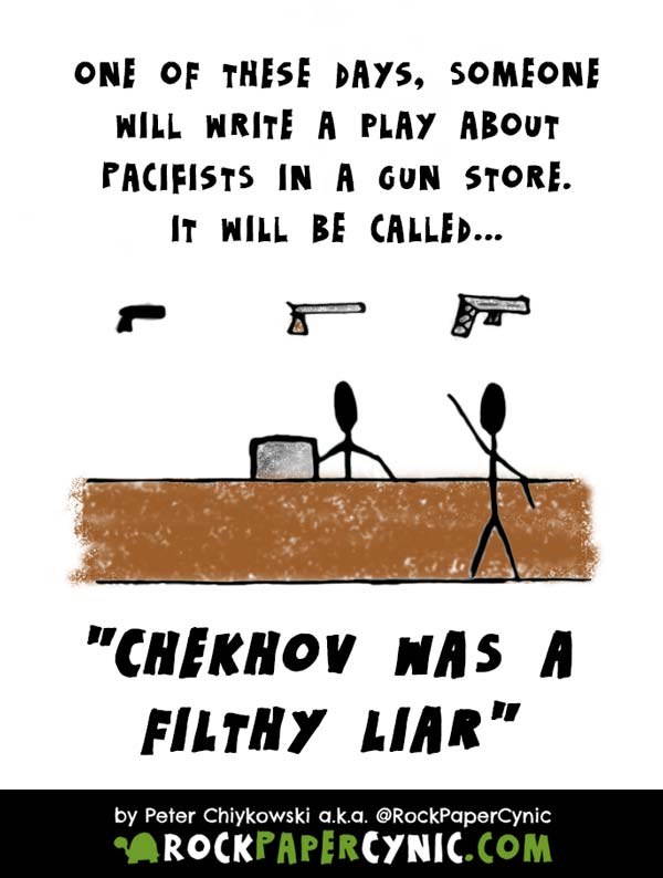How to Make Chekhov's Gun Sound Silly anton chekhov turns out to be wrong about guns