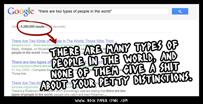 Kinds of People in the World we looks at the kinds of people in the world