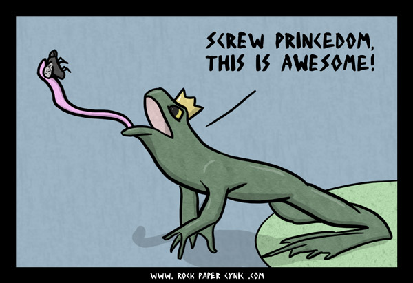 princedom is okay but grappling flies using only your tongue is awesome