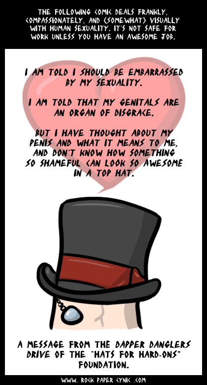 How Little Hats Make Sexuality Okay (NSFW) a penis wears a dapper and it's frankly awesome