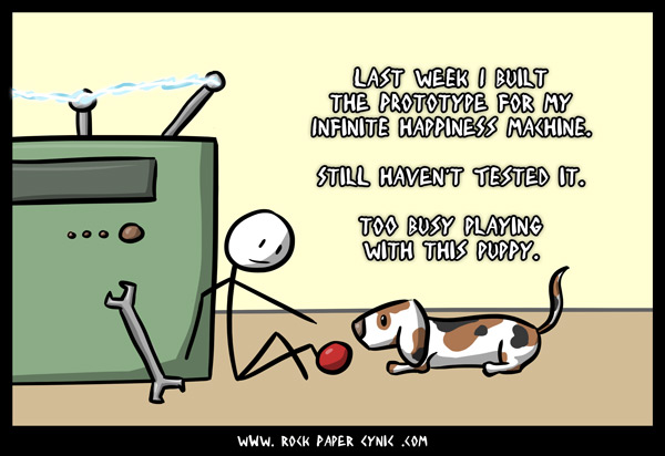 Don't Bother Building an Infinite Happiness Machine If You Have a Dog an infinite happiness machine has finally been built, but the trusty dog has other plans