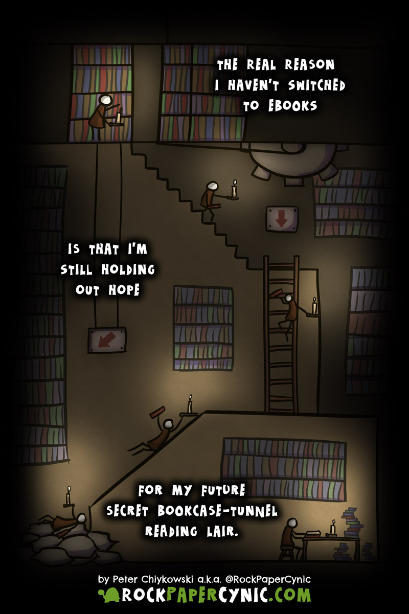 The Real Reason I Haven't Switched to eBooks you'll find a pretty damn good reason to wait on switching to eBooks, at least for a while