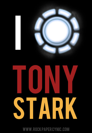 I Love Tony Stark a simple expression of love for the great inventor, Tony Stark, and the wonderful inventions of the arc reactor and Iron Man suit