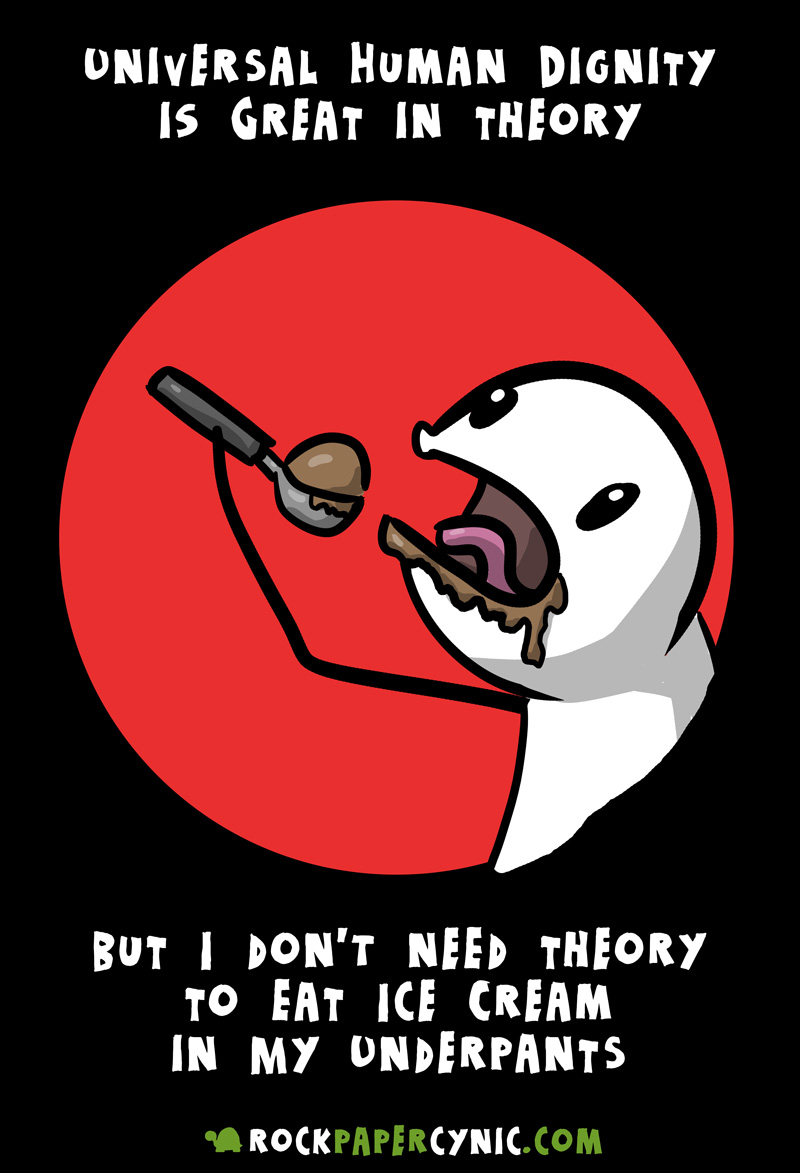 On Ice Cream and Universal Human Dignity we explore the correlation between universal human dignity and ice cream