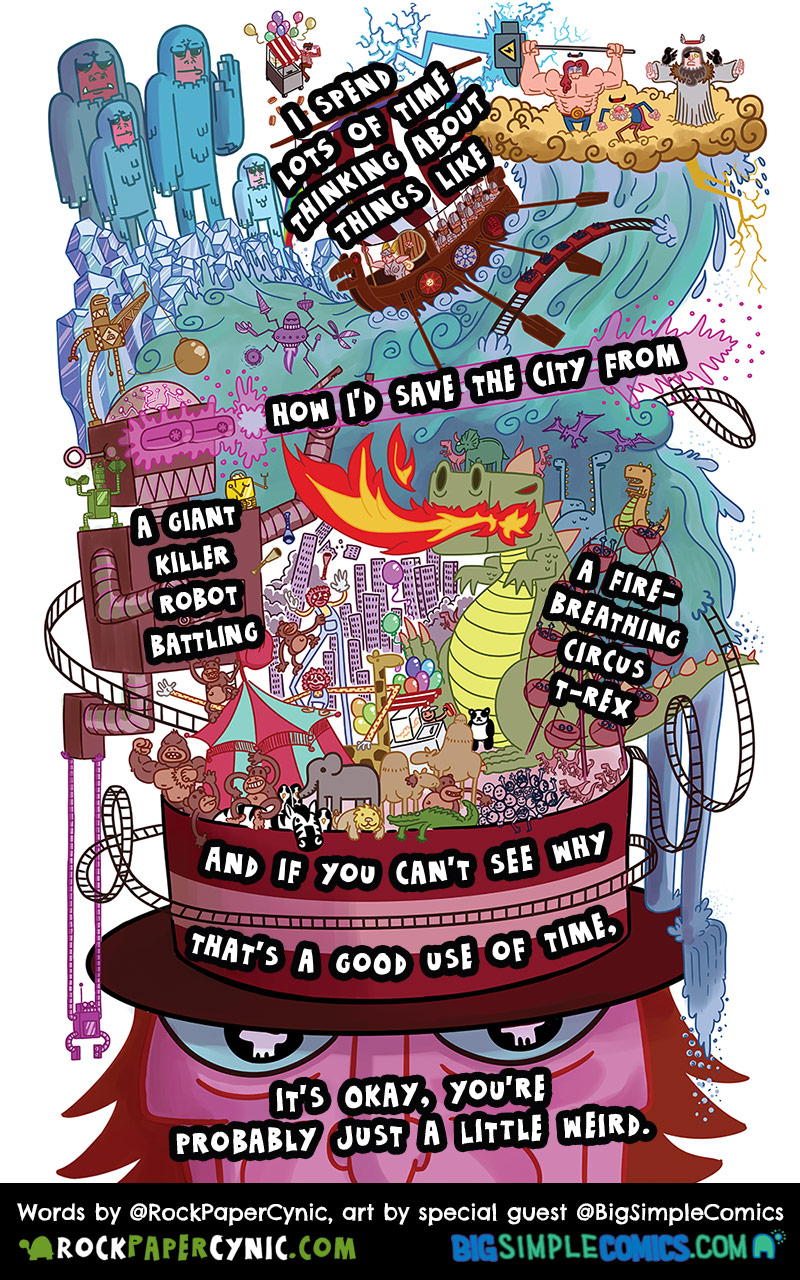 What's going on in my head at any given moment (ft. Big Simple Comics) we take a look at what's going on in my head at any given time of the day