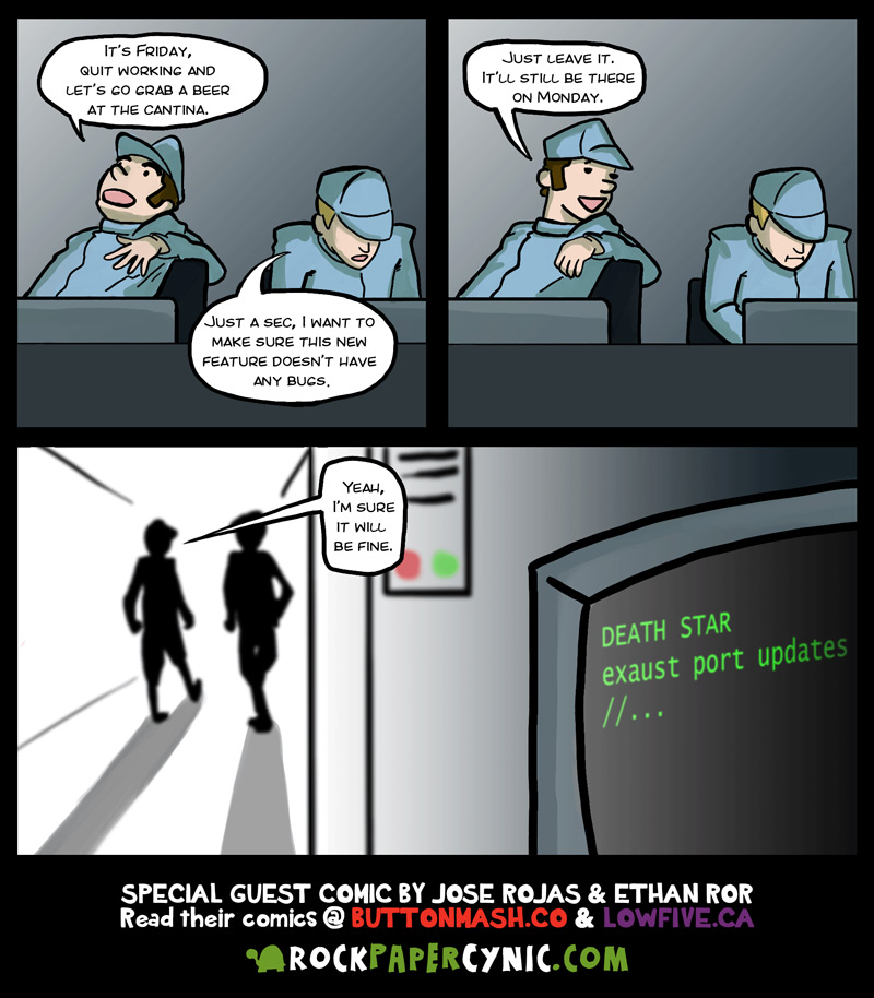 What really destroyed the Death Star guest writer Jose Rojas and guest artist Ethan Ror walk us through what happens when you don't update your firmware
